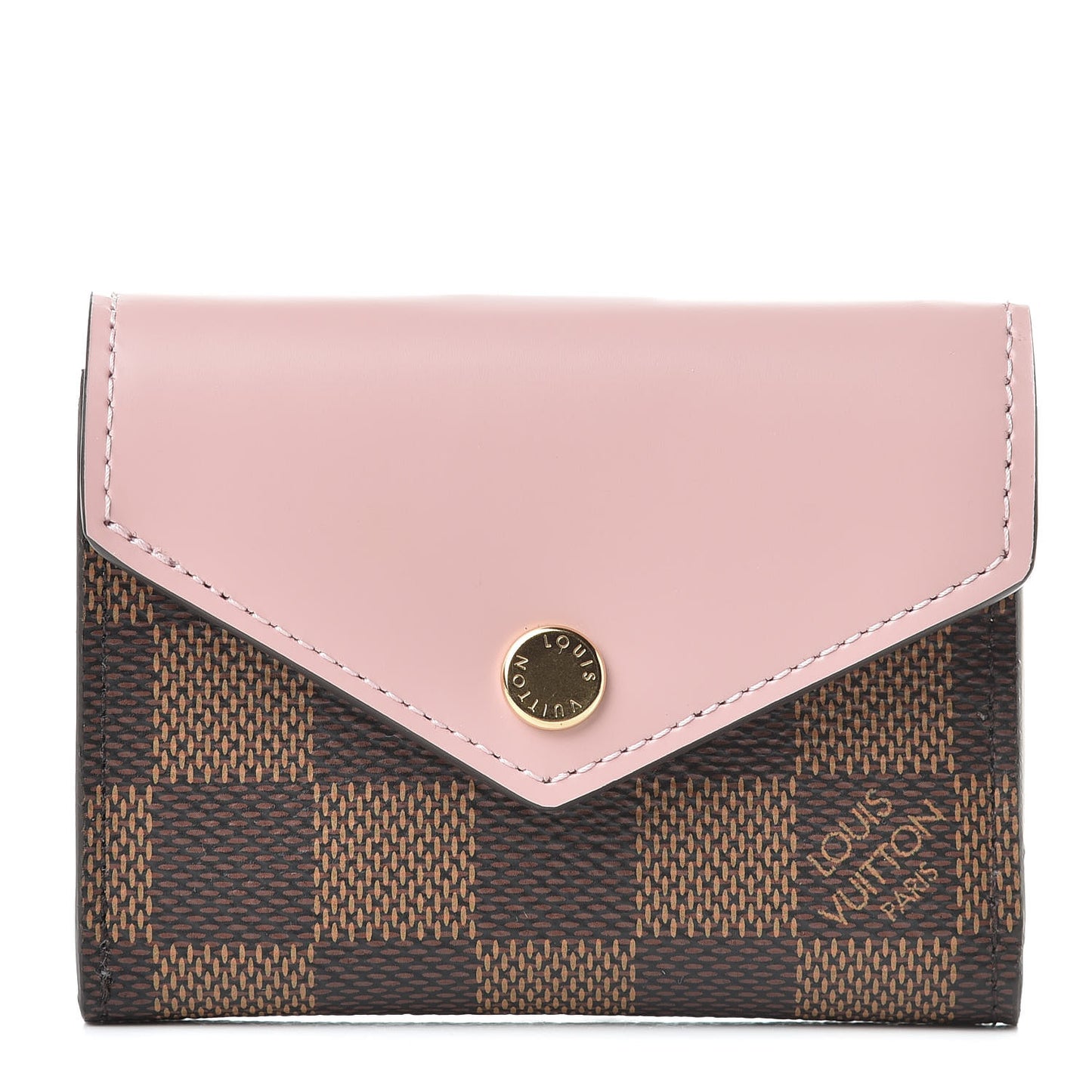 Damier Ebene Zoe Wallet Rose Ballerine