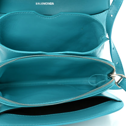 Balenciaga Shiny Box Calfskin Small B Bag Turquoise 5 of 10