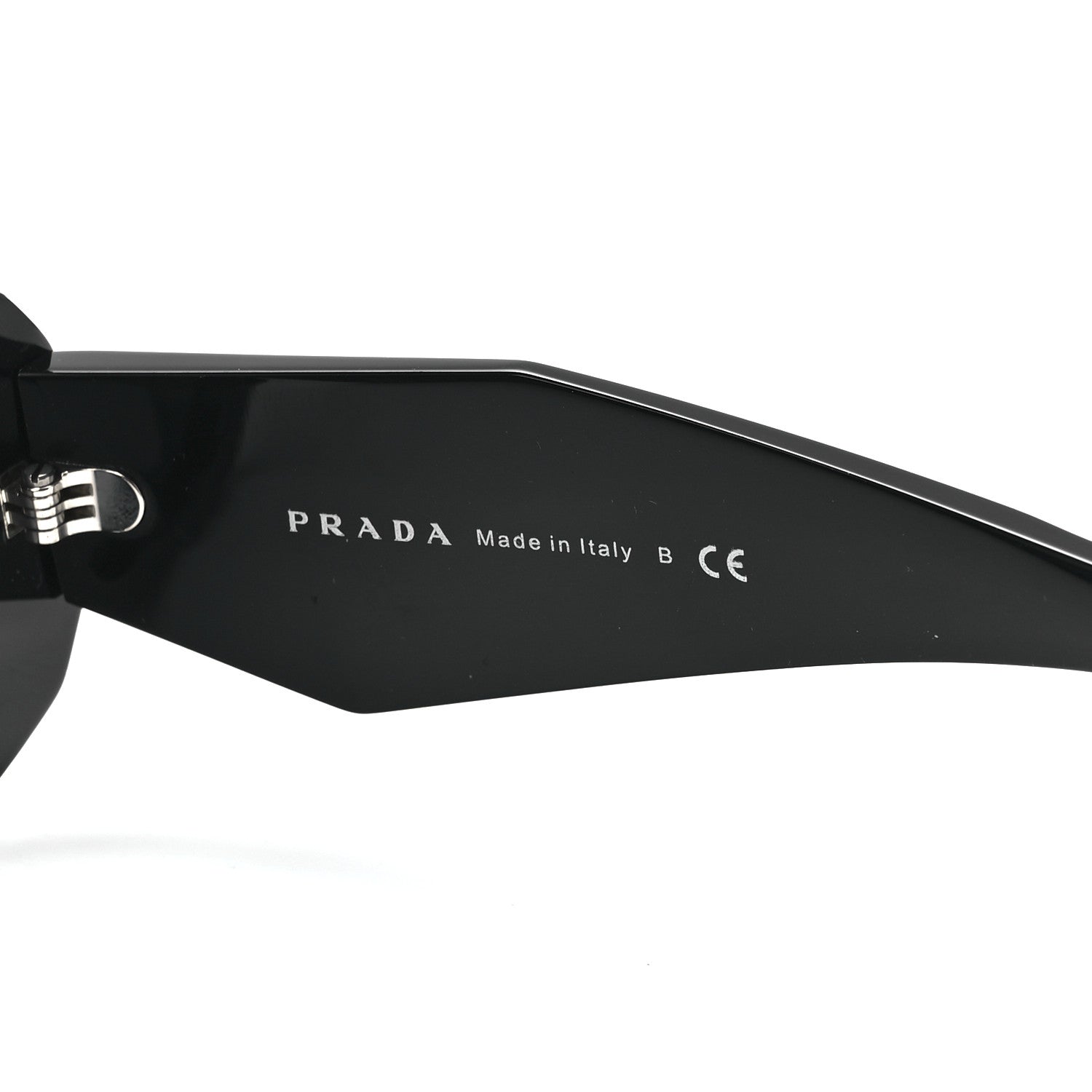 Prada Acetate Symbole Sunglasses SPR 17W Black 6 of 8