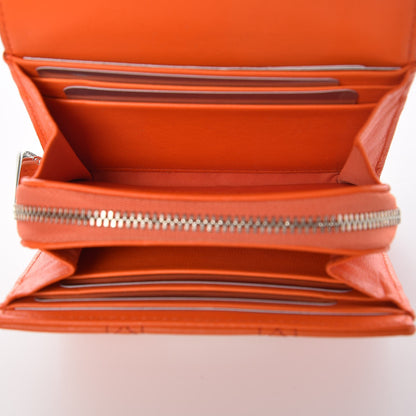 Christian Dior Calfskin Cannage Stitched Diorling Compact Wallet Sunshine 5 of 7