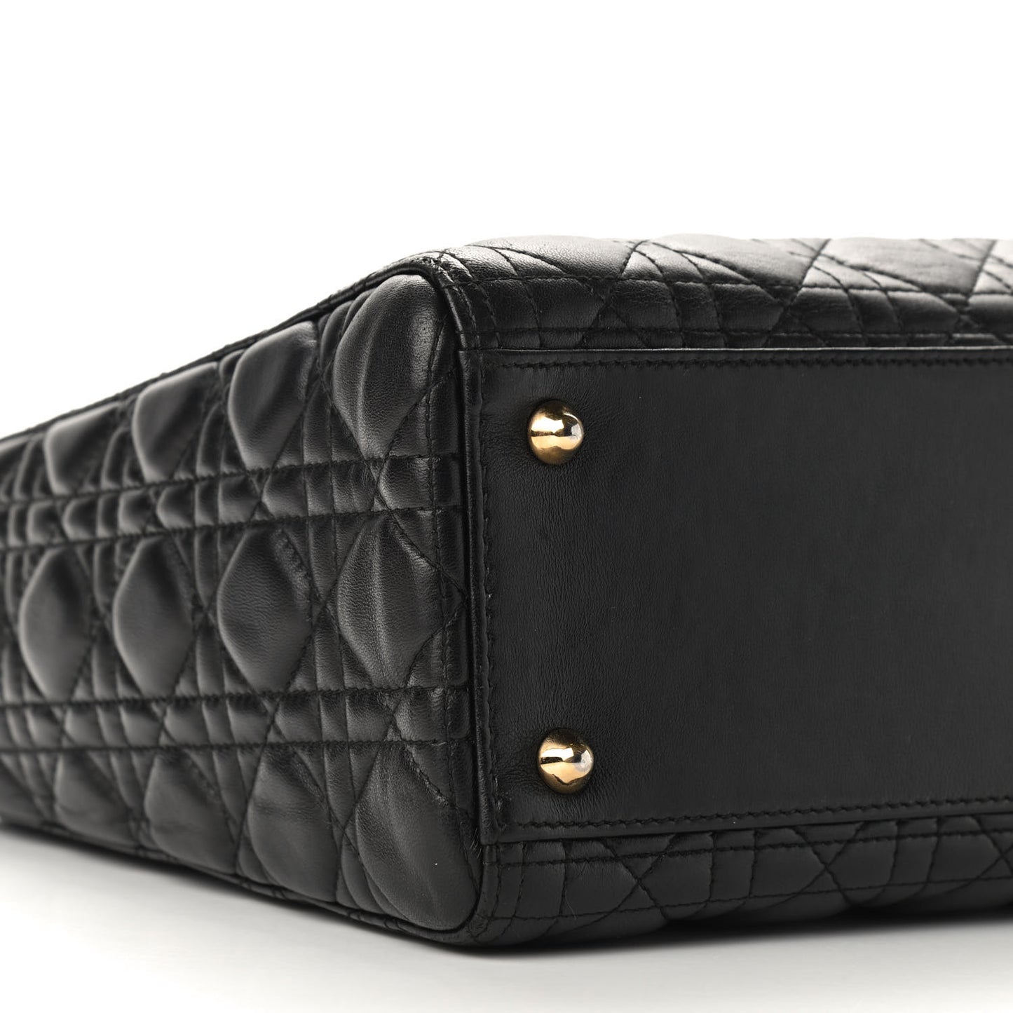 Lambskin Cannage Large Lady Dior Black