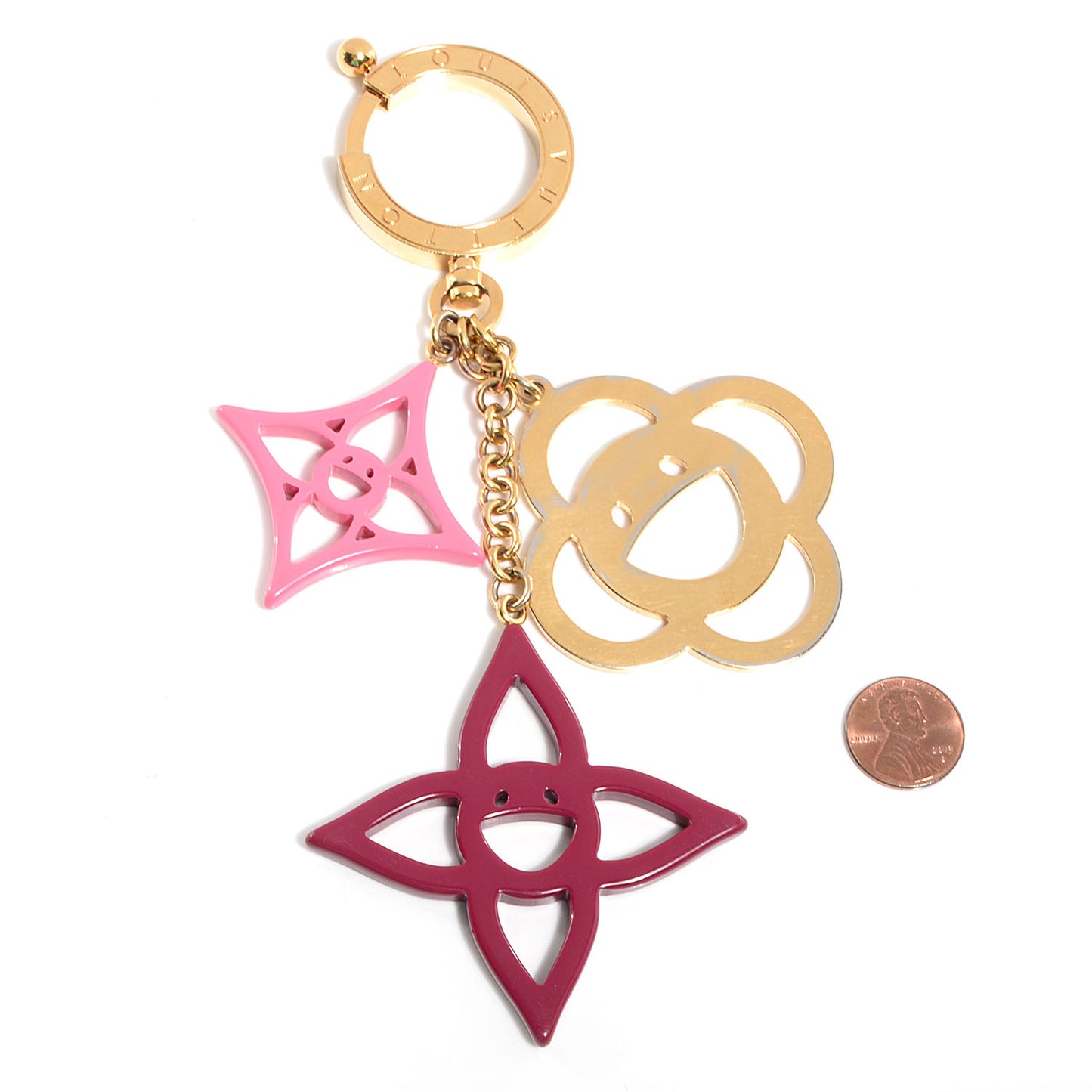 Cosmic Blossom Bag Charm Rose