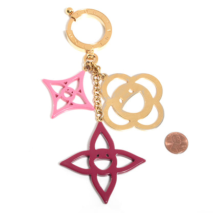 Louis Vuitton Cosmic Blossom Bag Charm Rose 7 of 10