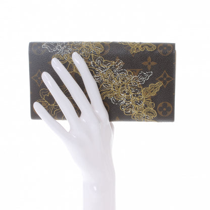 Louis Vuitton Monogram Dentelle Sarah Wallet Gold 2 of 7