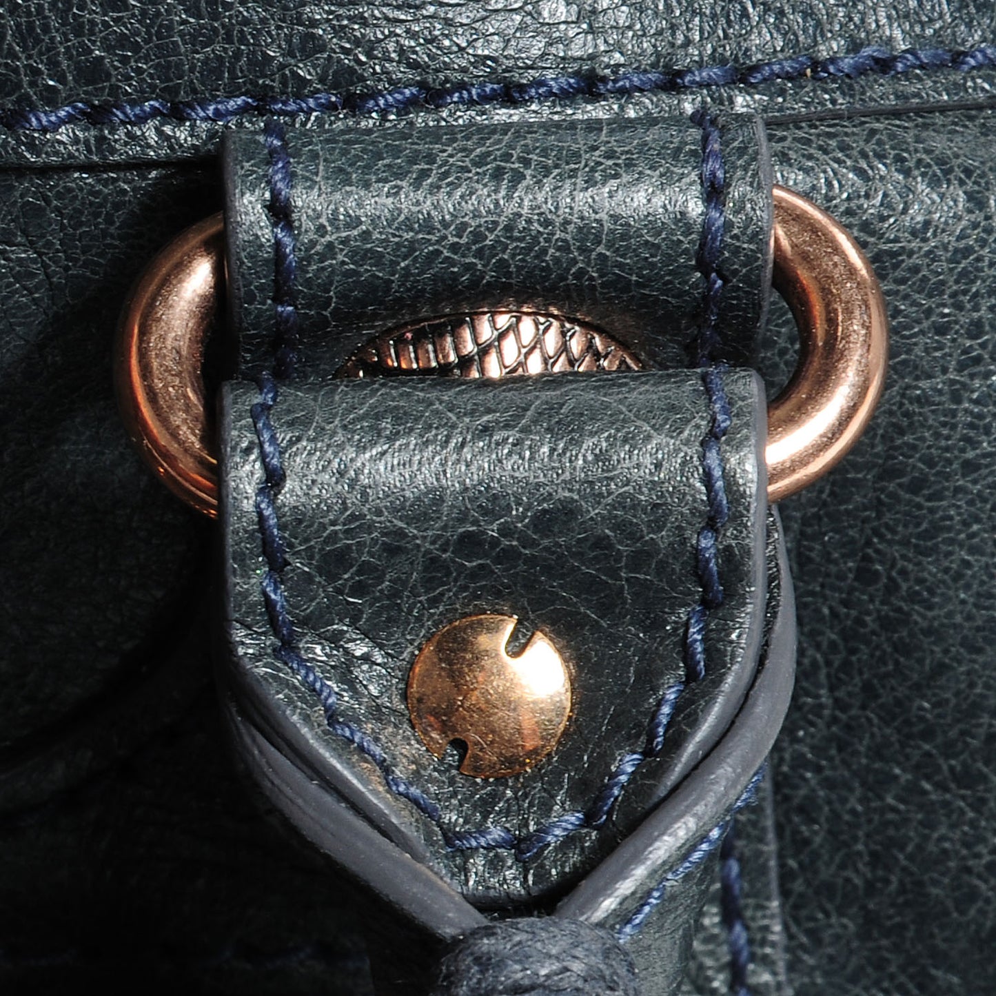 Agneau Giant 12 Rose Gold Hardware Work Anthracite