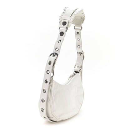 Balenciaga Agneau Arena Le Cagole Shoulder Bag XS Optic White 4 of 11