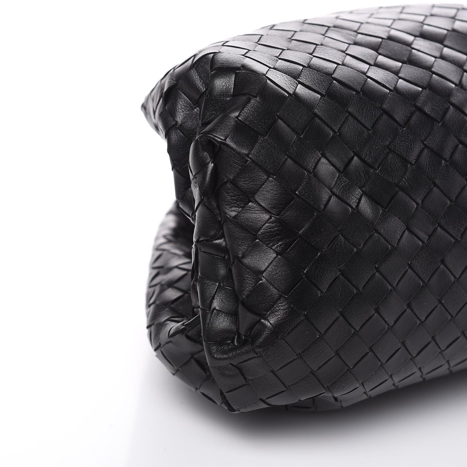 Bottega Veneta Nappa Maxi Intreccio The Pouch Oversized Clutch Black 8 of 9
