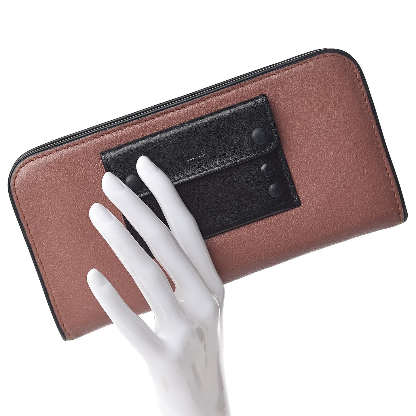 Grained Calfskin Portefeuille Wallet Romantic Mauve
