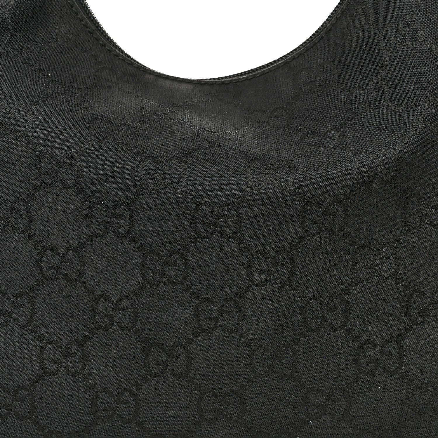 Gucci Nylon Monogram Small Hobo Black 5 of 16