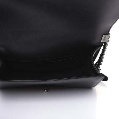 Chanel Lambskin Pleated Medium Boy Flap Black 5 of 16