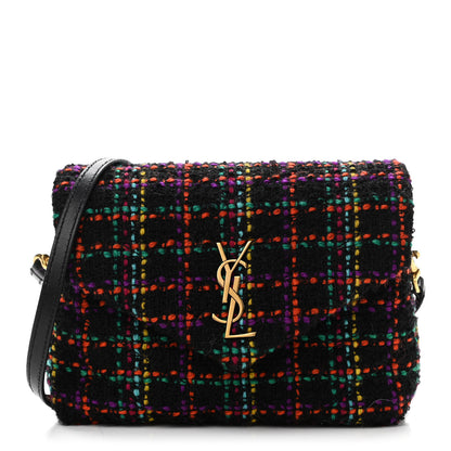 Saint Laurent Tweed Toy Loulou Shoulder Bag Black 1 of 11