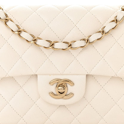 Chanel Caviar Quilted Small Double Flap White 8 of 15