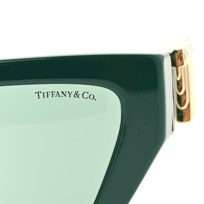 Tiffany Acetate Metal Deco T Sunglasses Green 7 of 8