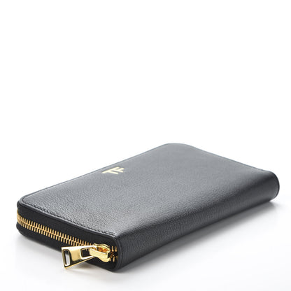 Tom Ford Calfskin TF Zip Around Wallet Black 3 of 7