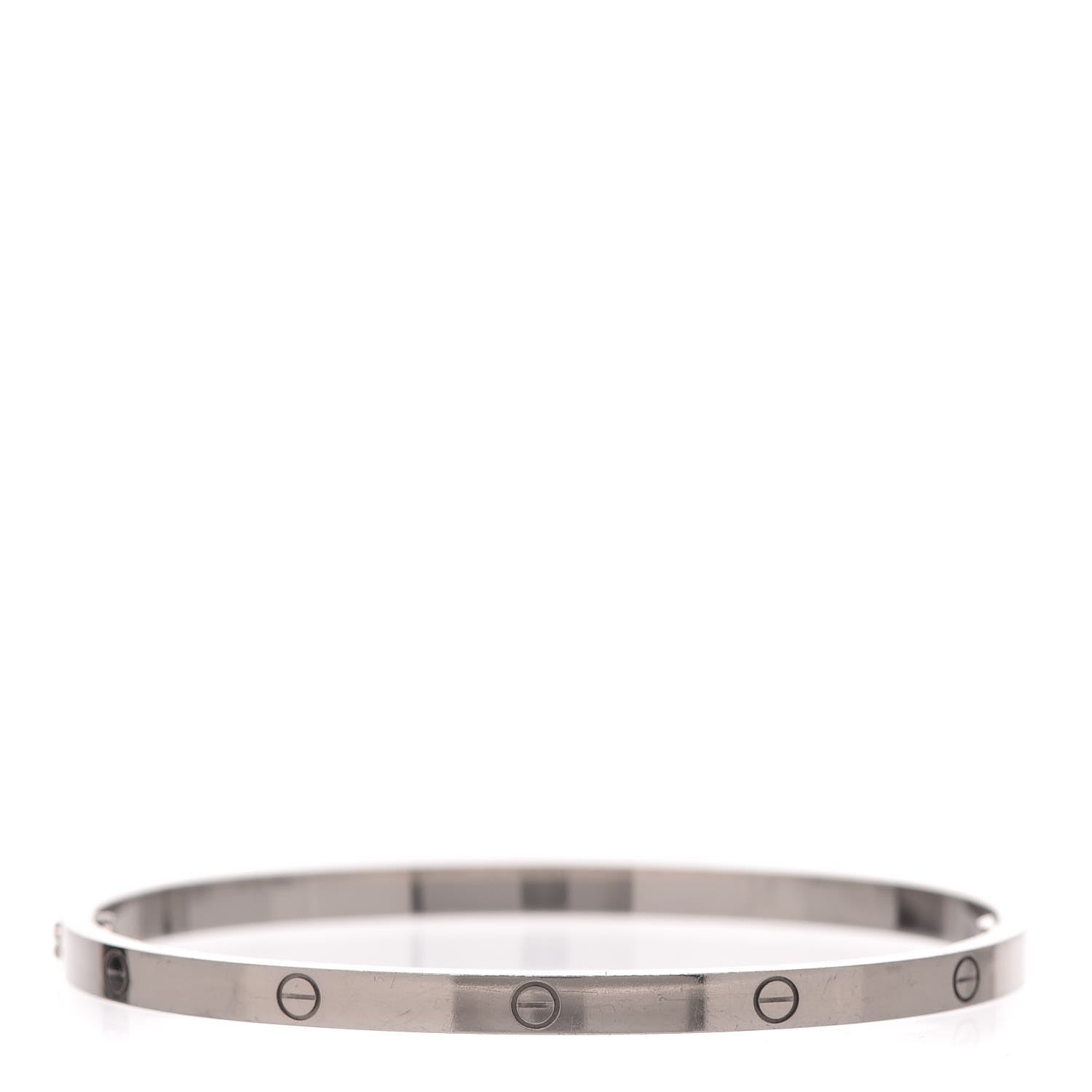 Cartier 18K White Gold Small LOVE Bracelet 17 3 of 5