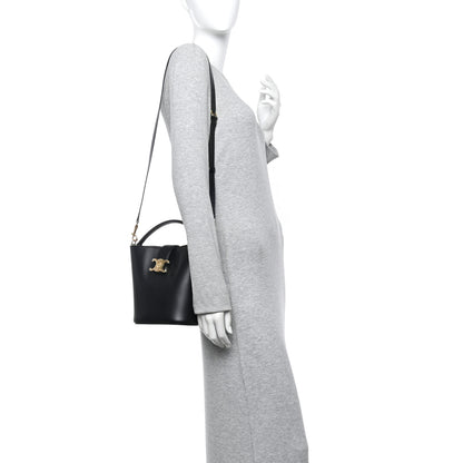Celine Smooth Calfskin Triomphe Small Louise Bag Black 2 of 10