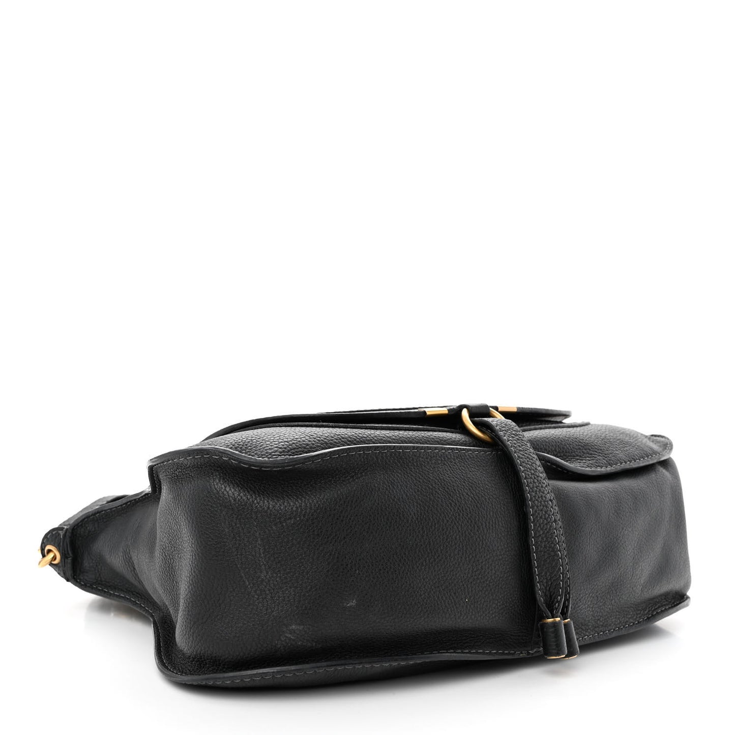 Calfskin Medium Marcie Satchel Black
