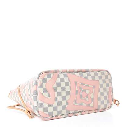 Louis Vuitton Damier Azur Tahitienne Neverfull MM 4 of 9