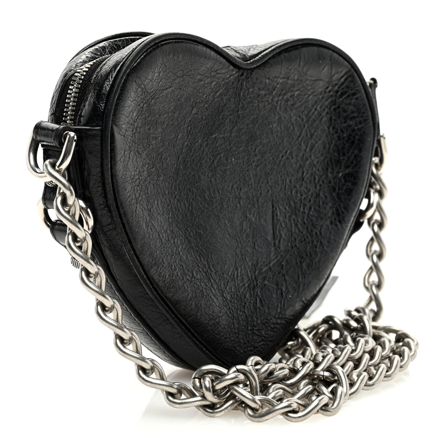 Balenciaga Agneau Arena Mini Le Cagole Heart Bag Black 3 of 9