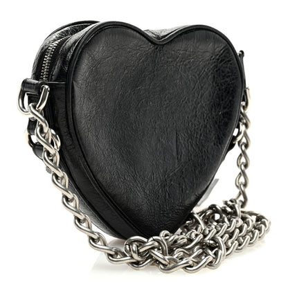 Balenciaga Agneau Arena Mini Le Cagole Heart Bag Black 3 of 9