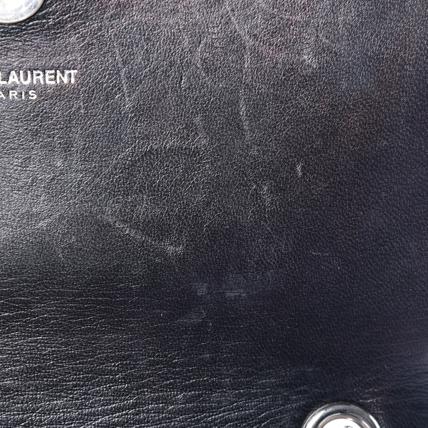 Saint Laurent Suede Crystal Studded Small Classic Monogram Kate Tassel Satchel Black 9 of 16