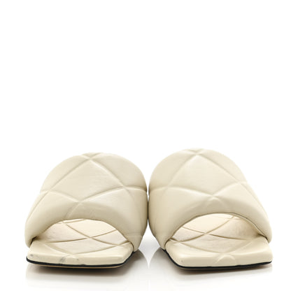 Bottega Veneta Nappa Quilted Rubber Lido Flat Sandals 36.5 Sea Salt 2 of 8