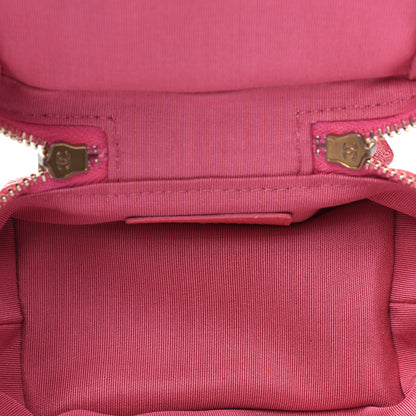 Chanel Caviar Quilted Mini Top Handle Vanity With Chain Pink 5 of 12