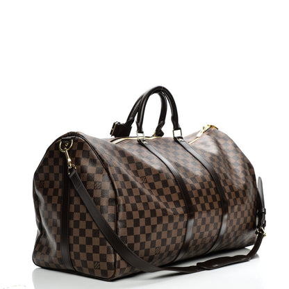Louis Vuitton Damier Ebene Keepall Bandouliere 55 3 of 8