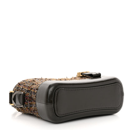 Chanel Tweed Calfskin Small Gabrielle Hobo Brown 4 of 10
