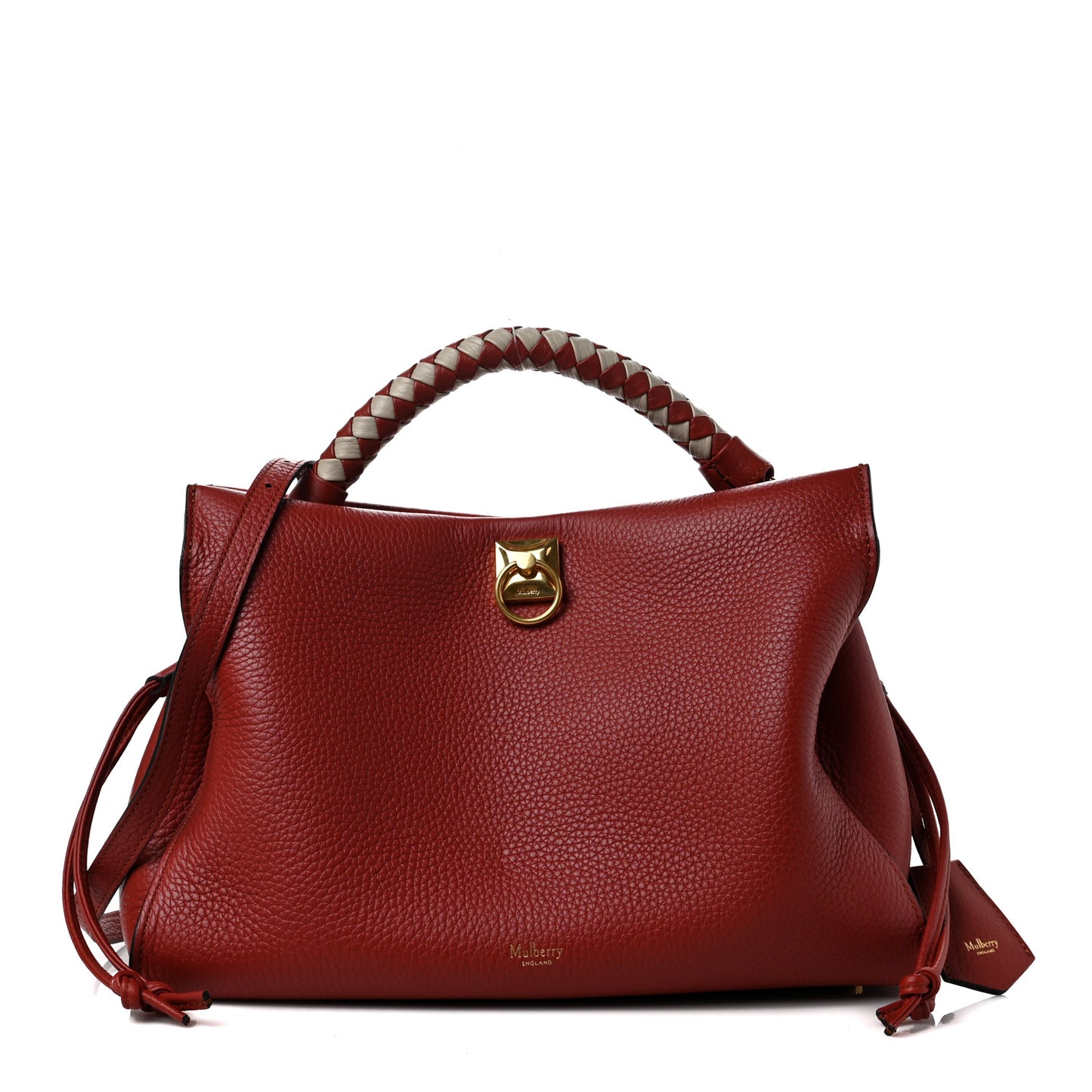 Heavy Grain Iris Tote Red
