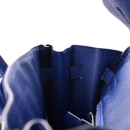 Hermes Togo Birkin 25 Bleu Electrique 21 of 34