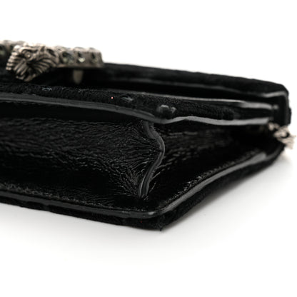 Gucci Velvet GG Monogram Super Mini Dionysus Shoulder Bag Black 9 of 12