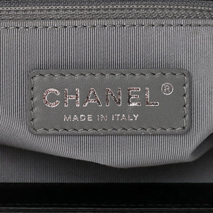 Chanel Calfskin Quilted Double Stitch New Medium Boy Flap Black 8 of 12