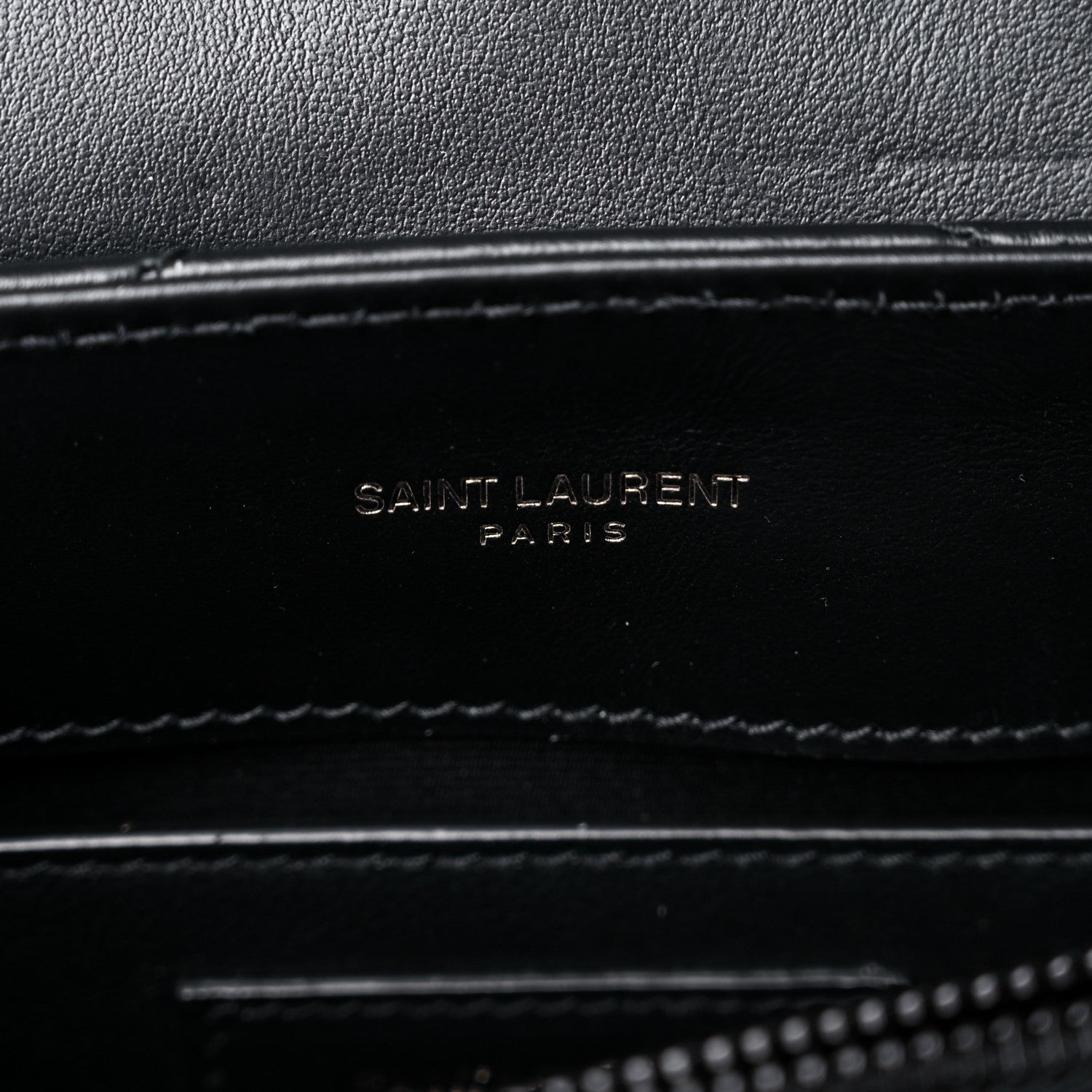 Saint Laurent Calfskin Y Quilted Monogram Small Loulou Chain Satchel Black 7 of 9