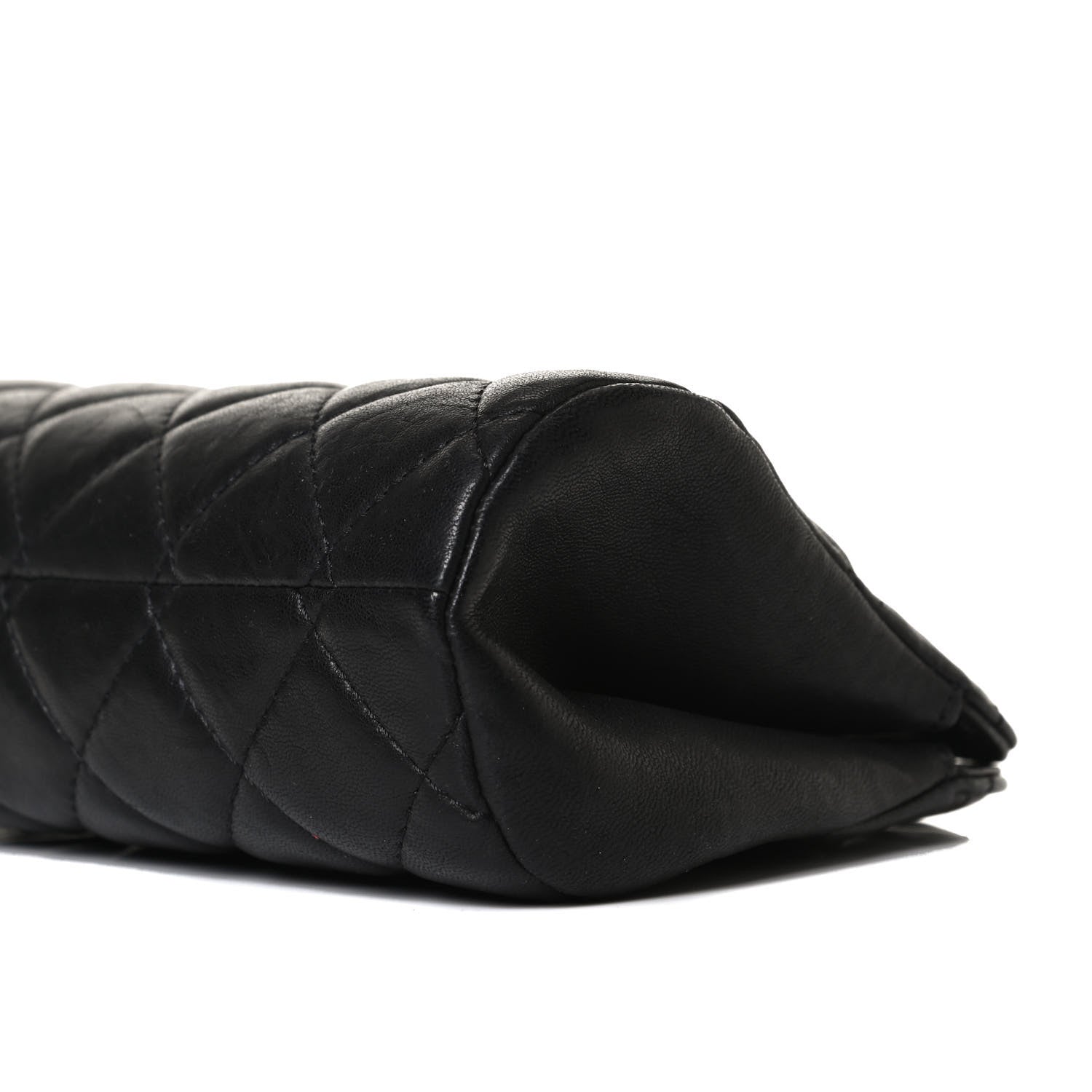 Chanel Aged Calfskin Quilted Leo Lion Clutch Black 9 of 13