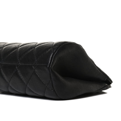 Chanel Aged Calfskin Quilted Leo Lion Clutch Black 9 of 13
