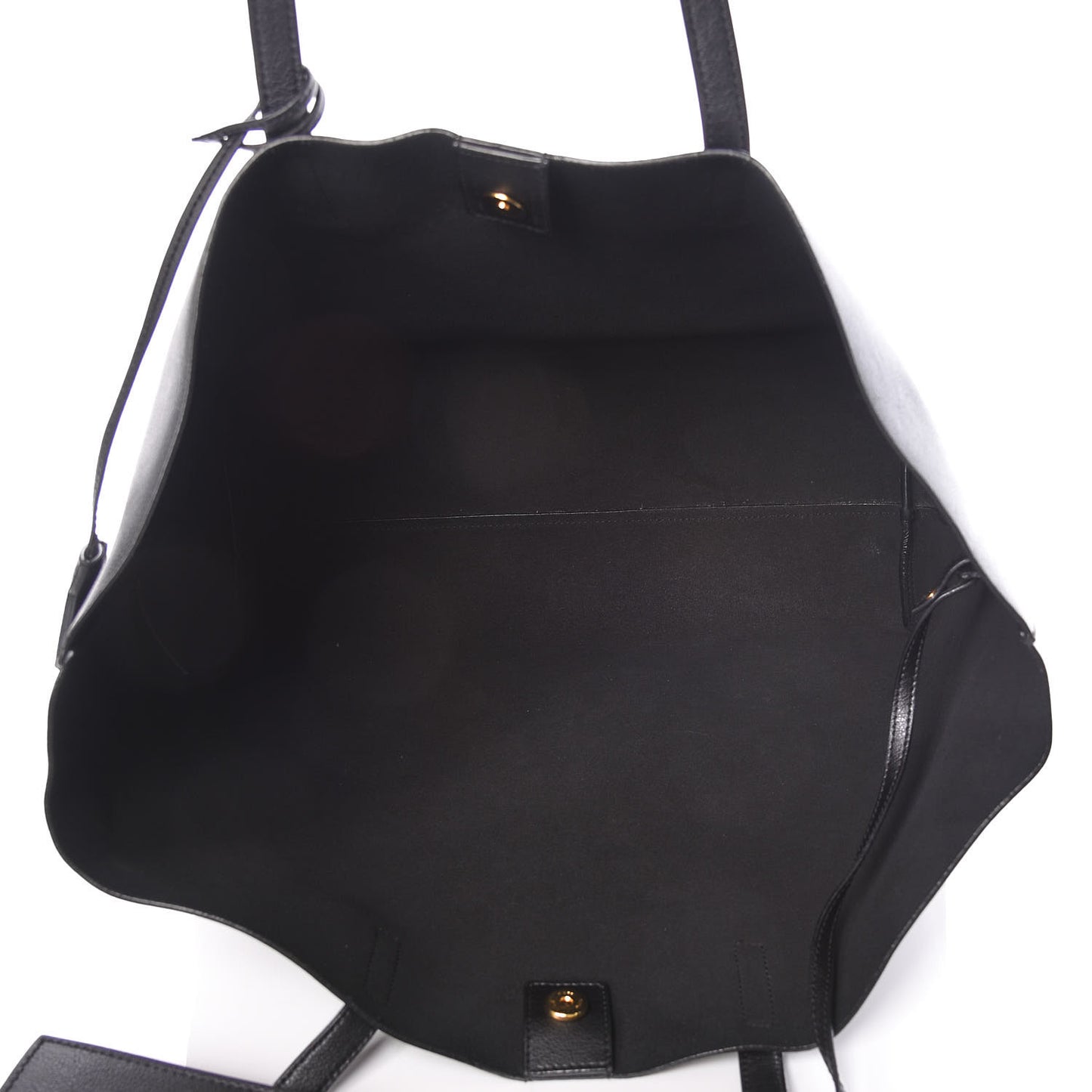 Calfskin Large Shopping Tote Black