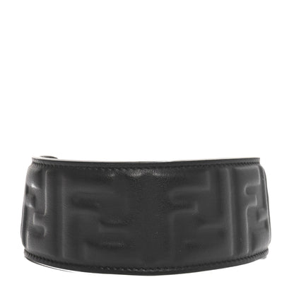 Fendi Vitello Grace FF 1974 Embossed Mini Strap You Black 1 of 4