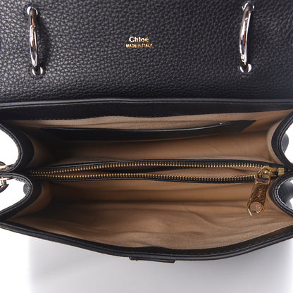 Chloe Grained Calfskin Medium Aby Day Shoulder Bag Black 7 of 9