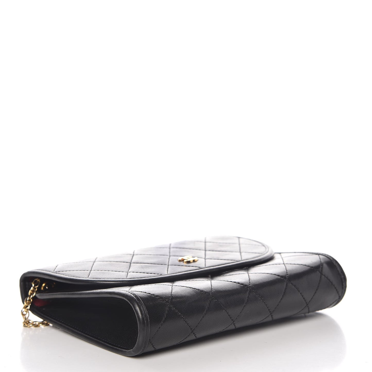 Lambskin Quilted Mini Flap Black