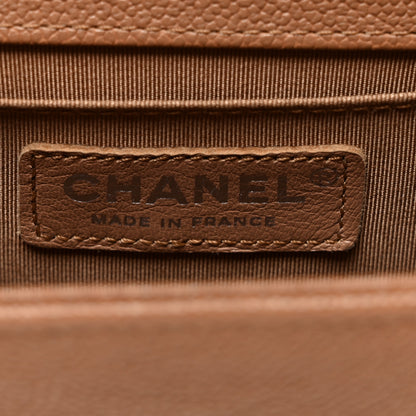 Chanel Caviar Quilted Medium Boy Flap Light Brown 6 of 11