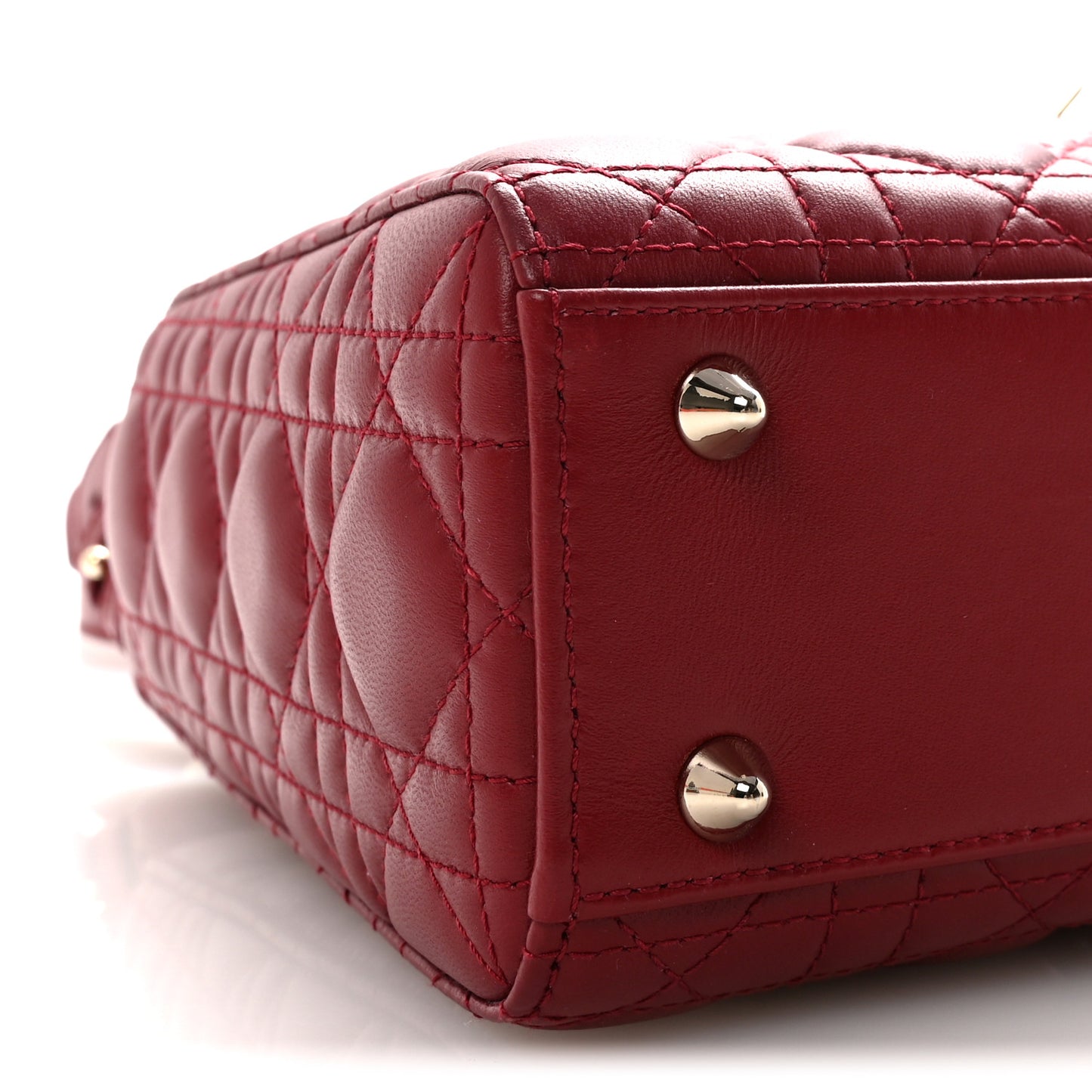 Lambskin Cannage Small My ABCDior Lady Dior Red