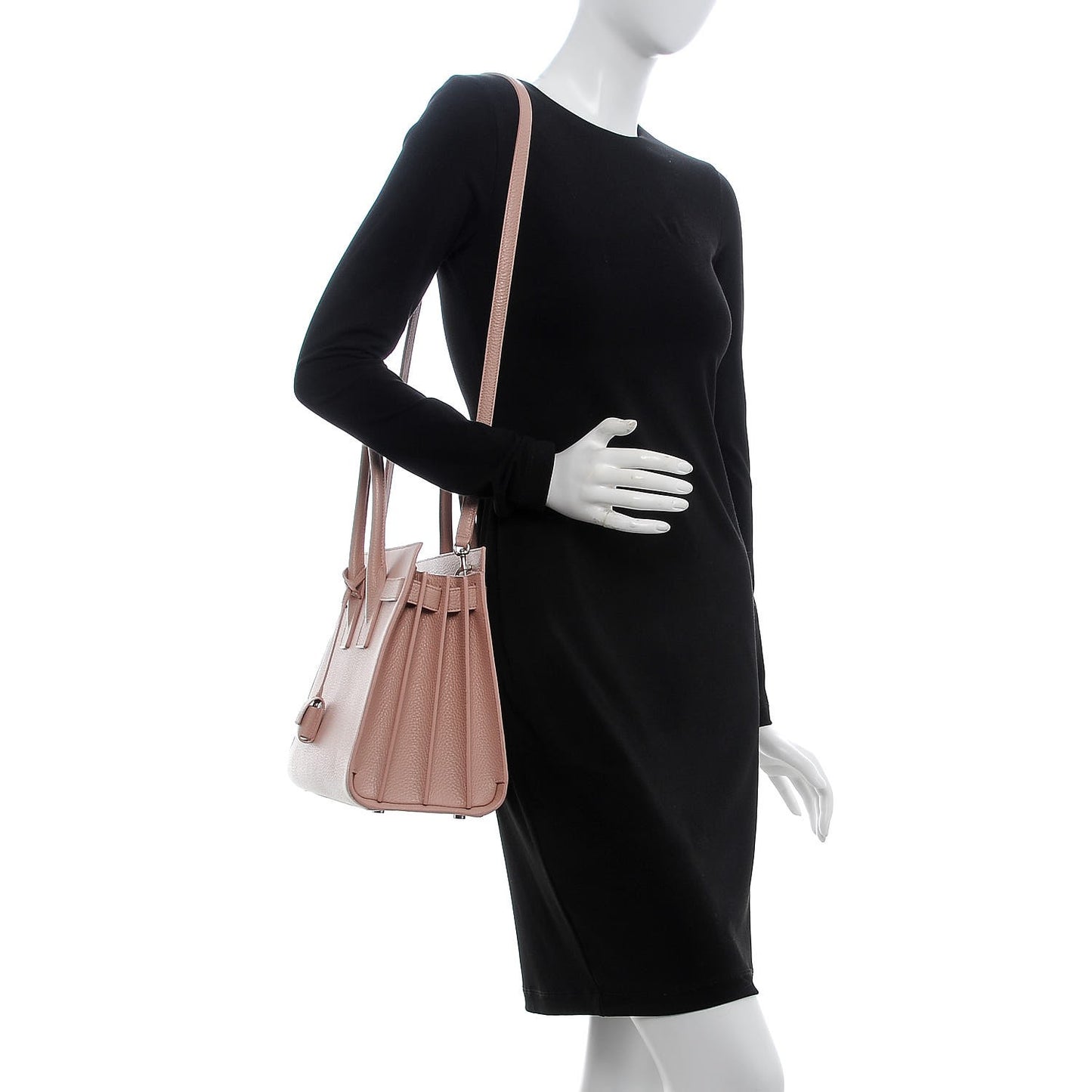 Grained Calfskin Small Sac De Jour Light Blush