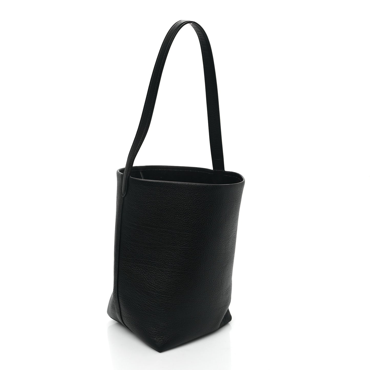 Grained Calfskin Medium N/S Park Tote Black