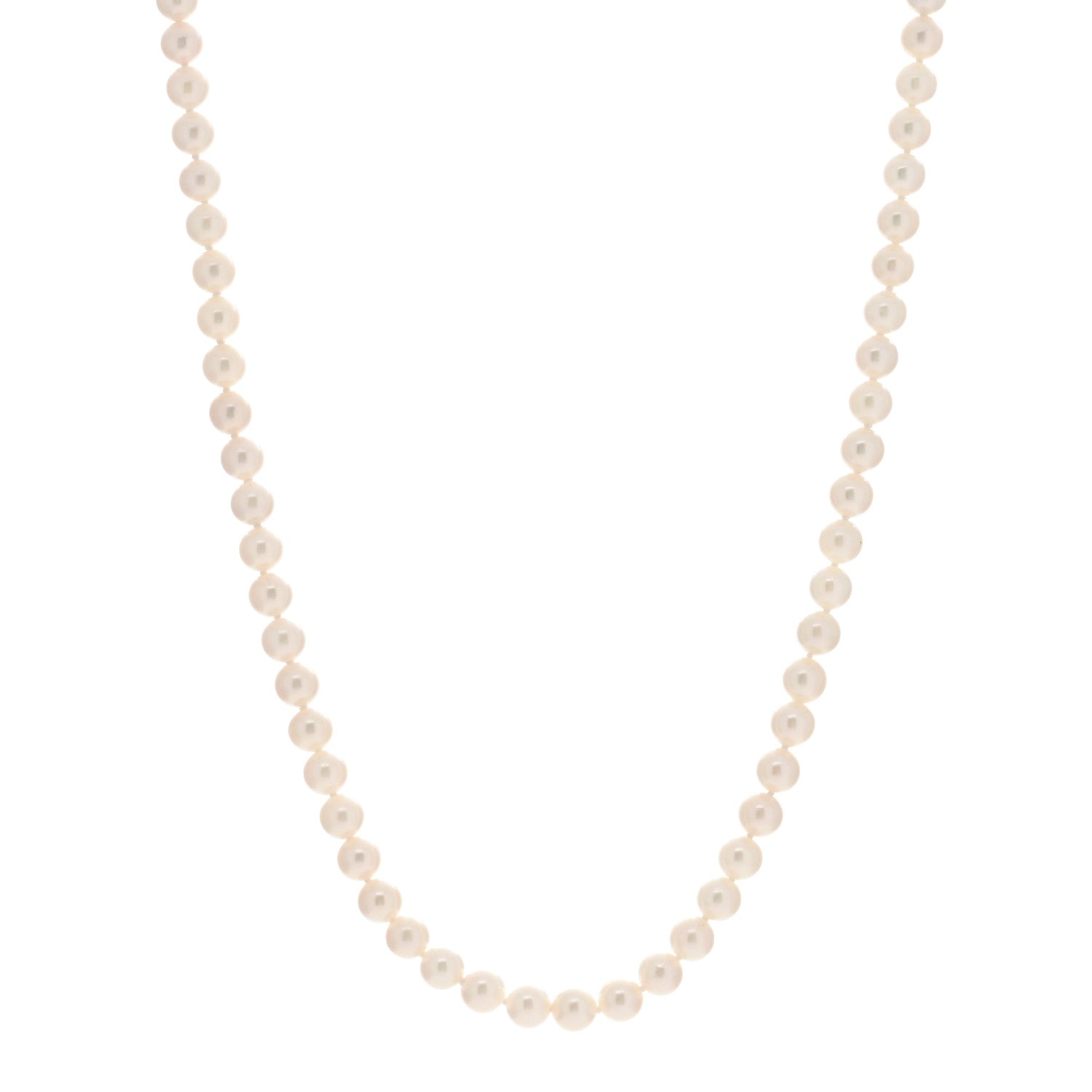 Mikimoto 18K Yellow Gold Akoya Pearl 5.5-6mm Strand Necklace 18" 1 of 4