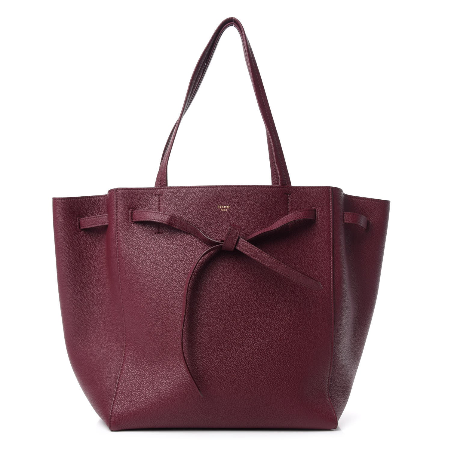 Celine Soft Grained Calfskin Small Belt Cabas Phantom Acai 1 of 9