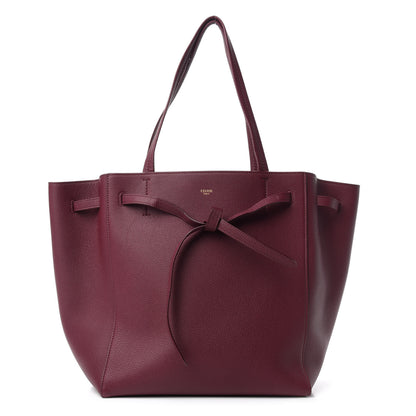 Celine Soft Grained Calfskin Small Belt Cabas Phantom Acai 1 of 9