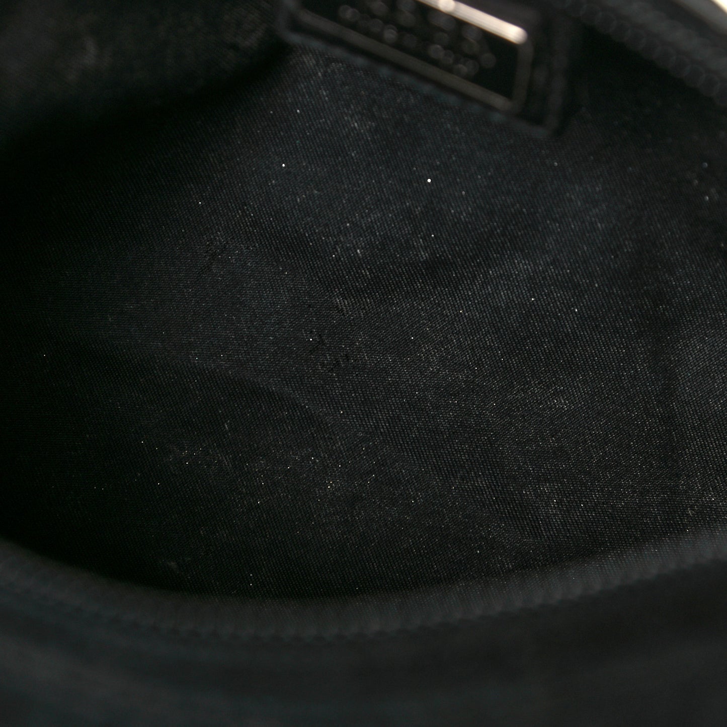 Nylon Tessuto Cosmetic Pouch Black