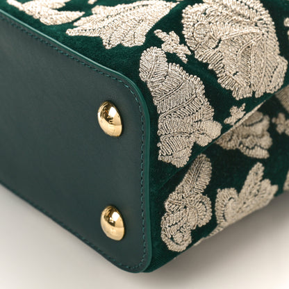 Louis Vuitton Velvet Embroidery Capucines BB Green 8 of 8