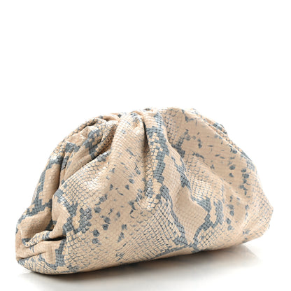 Bottega Veneta Goatskin Python Embossed Teen Pouch Cantaloupe 3 of 9